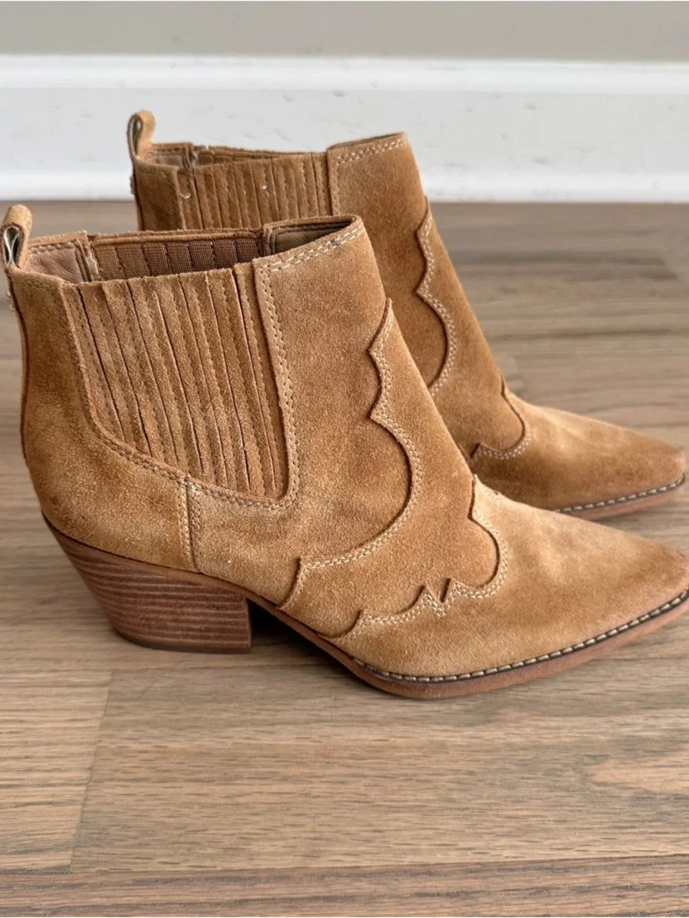 Sam Edelman Winona Western Booties 6.5 - Picture 3 of 15